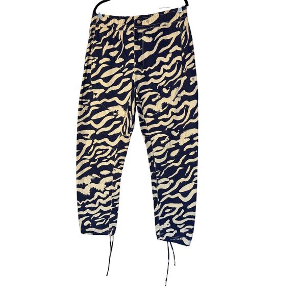 Prabal Gurung Pre-Fall 2019 Zebra-Print Silk Pants - Picture 1 of 4